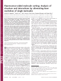 Cover page: Fluorescence-aided molecule sorting: Analysis of structure and interactions by alternating-laser excitation of single molecules