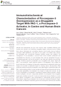 Cover page: Immunohistochemical Characterization of Procaspase-3 Overexpression as a Druggable Target With PAC-1, a Procaspase-3 Activator, in Canine and Human Brain Cancers