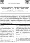 Cover page: Direct energy gap group IV semiconductor alloys and quantum dot arrays in SnxGe1−x/Ge and SnxSi1−x/Si alloy systems