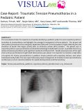 Cover page: Case Report: Traumatic Tension Pneumothorax in a Pediatric Patient