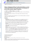 Cover page: Effects of feeding two RRR‐α‐tocopherol formulations on serum, cerebrospinal fluid and muscle α‐tocopherol concentrations in horses with subclinical vitamin E deficiency