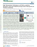 Cover page: High Thermoelectric Performance in 2D Sb2Te3 and Bi2Te3 Nanoplate Composites Enabled by Energy Carrier Filtering and Low Thermal Conductivity