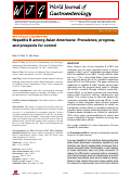 Cover page: Hepatitis B among Asian Americans: Prevalence, progress, and prospects for control