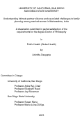 Cover page: Understanding intimate partner violence and associated challenges to family planning among married women in Maharashtra, India