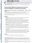 Cover page: Racial and Ethnic Differences in Prostate Cancer Survivors’ Perceived Engagement in Treatment Decision-Making