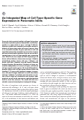 Cover page: An Integrated Map of Cell Type–Specific Gene Expression in Pancreatic Islets