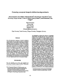 Cover page: Promoting Conceptual Cahgne in Children Learning Mechanics