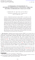 Cover page: Controlling stochasticity in epithelial-mesenchymal transition through multiple intermediate cellular states