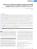 Cover page: Endovascular catheter for magnetic navigation under MR imaging guidance: evaluation of safety in vivo at 1.5T.