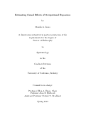 Cover page: Estimating Causal Effects of Occupational Exposures