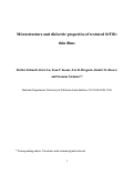 Cover page: Microstructure and dielectric properties of textured SrTiO3 thin films