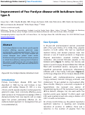 Cover page: Improvement of Fox-Fordyce disease with botulinum toxin type A