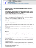 Cover page: Emerging ENDS products and challenges in tobacco control toxicity research