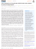 Cover page: Gene expression in the primate orbitofrontal cortex related to anxious temperament.