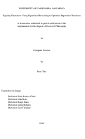 Cover page: Equality saturation : using equational reasoning to optimize imperative functions