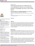 Cover page: Defining the volume of consultations for musculoskeletal infection encountered by pediatric orthopaedic services in the United States