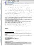 Cover page: Association between self-reported marijuana use and incident diabetes in women and men with and at risk for HIV