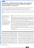 Cover page: Association of Retinal Vascular Caliber and Age-Related Macular Degeneration in Patients With the Acquired Immunodeficiency Syndrome