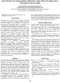 Cover page: Interactional Costs of Interrupting Collaborative Tasks: Effect of Length on Face Management and Grounding