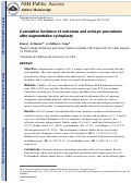 Cover page: Cumulative incidence of outcomes and urologic procedures after augmentation cystoplasty