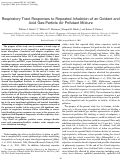 Cover page: Respiratory Tract Responses to Repeated Inhalation of an Oxidant and Acid Gas-Particle Air Pollutant Mixture