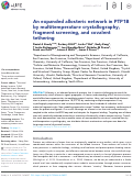 Cover page: An expanded allosteric network in PTP1B by multitemperature crystallography, fragment screening, and covalent tethering