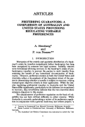 Cover page: Preferring Guarantors: A Comparison of Australian and United States Provisions Regulating Voidable Preferences