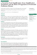 Cover page of α-Synuclein Seed Amplification Assay Amplification Parameters and the Risk of Progression in Prodromal Parkinson Disease.