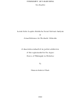 Cover page: Latent Order Logistic Models for Social Network Analysis &amp; Causal Inference for Stochastic Networks