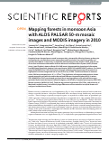 Cover page: Mapping forests in monsoon Asia with ALOS PALSAR 50-m mosaic images and MODIS imagery in 2010