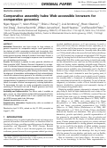 Cover page: Comparative assembly hubs: Web-accessible browsers for comparative genomics