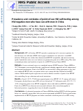 Cover page: Prevalence and Correlates of Point-of-sex Human Immunodeficiency Virus Self-testing Among Human Immunodeficiency Virus-negative Men Who Have Sex With Men in China