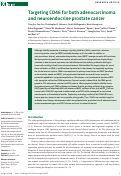 Cover page: Targeting CD46 for both adenocarcinoma and neuroendocrine prostate cancer.