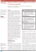 Cover page: Predictors of direct oral anticoagulant concentrations in the trauma population.