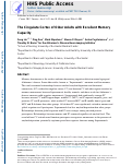 Cover page: The cingulate cortex of older adults with excellent memory capacity