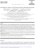 Cover page: Item Response Analysis of the Financial Capacity Instrument-Short Form.