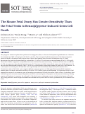 Cover page: The Mouse Fetal Ovary Has Greater Sensitivity Than the Fetal Testis to Benzo[a]pyrene-Induced Germ Cell Death