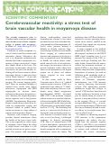 Cover page of Cerebrovascular reactivity: a stress test of brain vascular health in moyamoya disease.