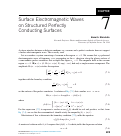 Cover page: Surface Electromagnetic Waves on Structured Perfectly Conducting Surfaces