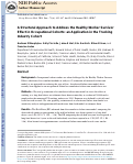 Cover page: A structural approach to address the healthy-worker survivor effect in occupational cohorts: an application in the trucking industry cohort