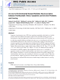 Cover page: Access to Environmental Reward Mediates the Relation Between Posttraumatic Stress Symptoms and Alcohol Problems and Craving