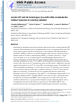 Cover page: cel-mir-237 and its homologue, hsa-miR-125b, modulate the cellular response to ionizing radiation