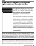 Cover page: Brain-wide correspondence of neuronal epigenomics and distant projections.
