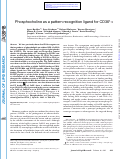 Cover page: Phosphocholine as a pattern recognition ligand for CD36 1