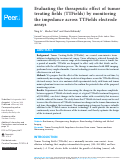 Cover page: Evaluating the therapeutic effect of tumor treating fields (TTFields) by monitoring the impedance across TTFields electrode arrays