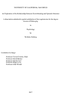 Cover page: An Exploration of the Relationship Between Event Meaning and Syntactic Structure