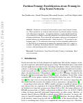 Cover page: Partition Pruning: Parallelization-Aware Pruning for Dense Neural Networks