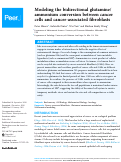 Cover page: Modeling the bidirectional glutamine/ammonium conversion between cancer cells and cancer-associated fibroblasts