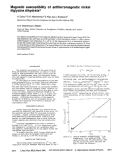 Cover page: Magnetic susceptibility of antiferromagnetic nickel diglycine dihydrate