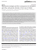 Cover page: Reproductive strategies and their consequences for divergence, gene flow, and genetic diversity in three taxa of Clarkia.